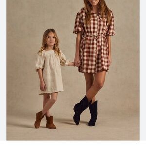 Rylee + Cru Collective Talee Linen-Blend Dress